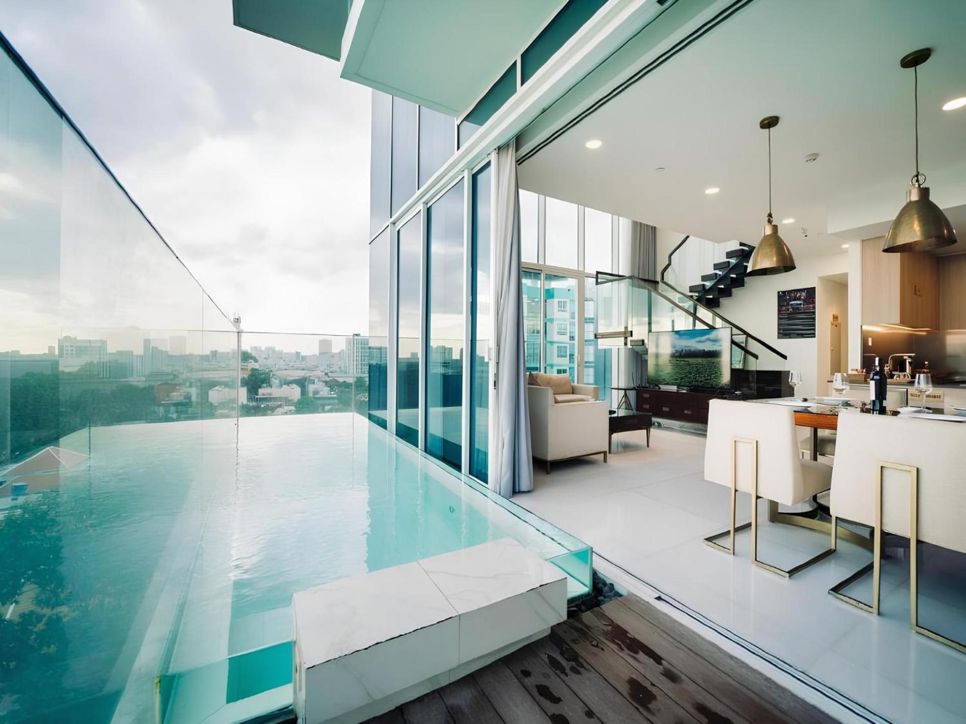 Serenity Saigon Sky Villas - Free One Way Airport Shuttle 호치민 외부 사진